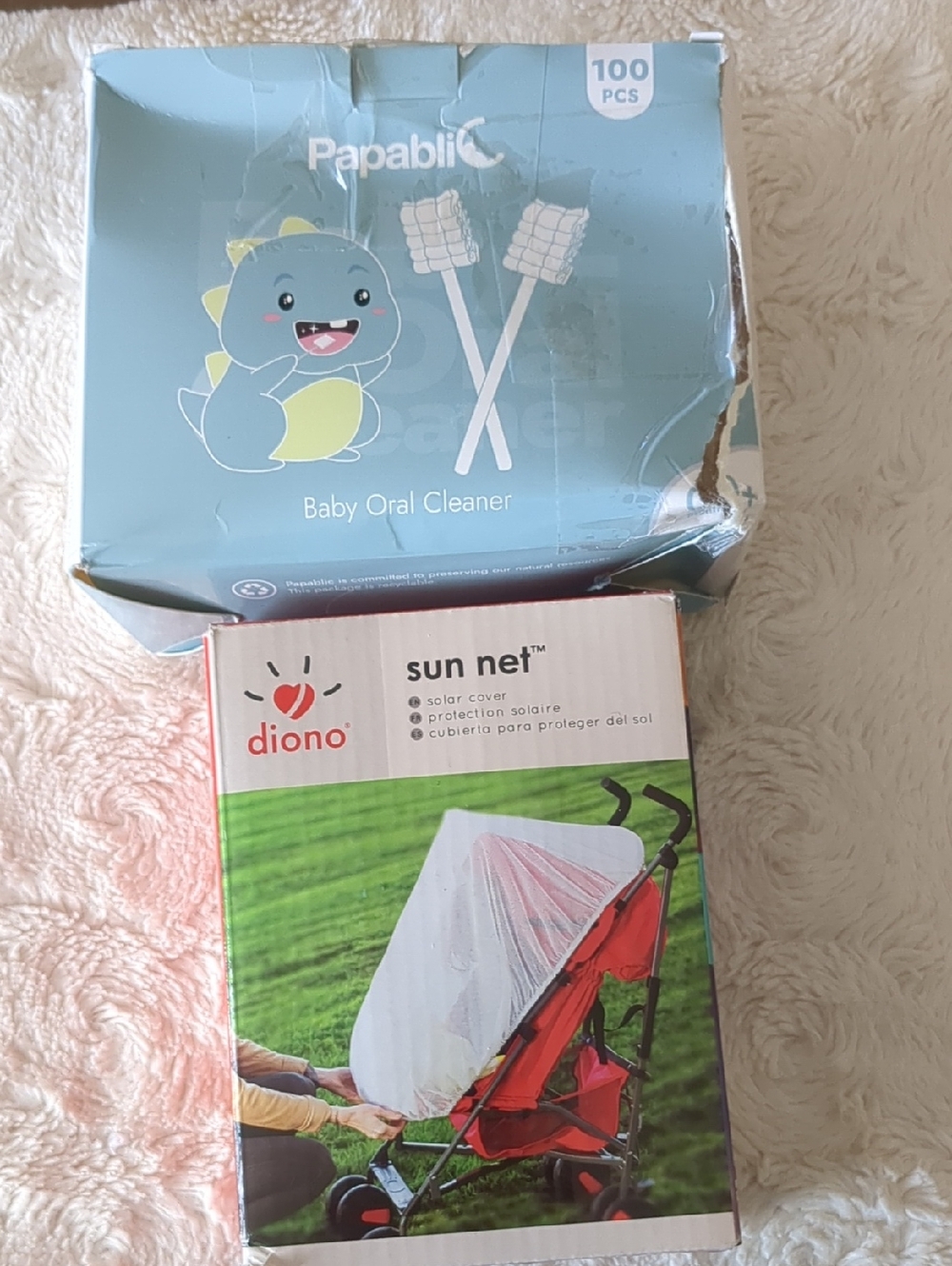 Baby Bundle Papablic Baby Oral Cleaners & Diono Sun Net